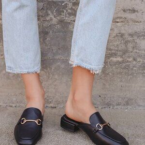 Lulus Ranae Black Slide-on Loafers - Size 8.5 - Worn Once